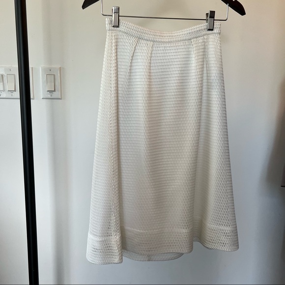J. Crew Textured a-line skirt | White, 00 - Picture 2 of 6